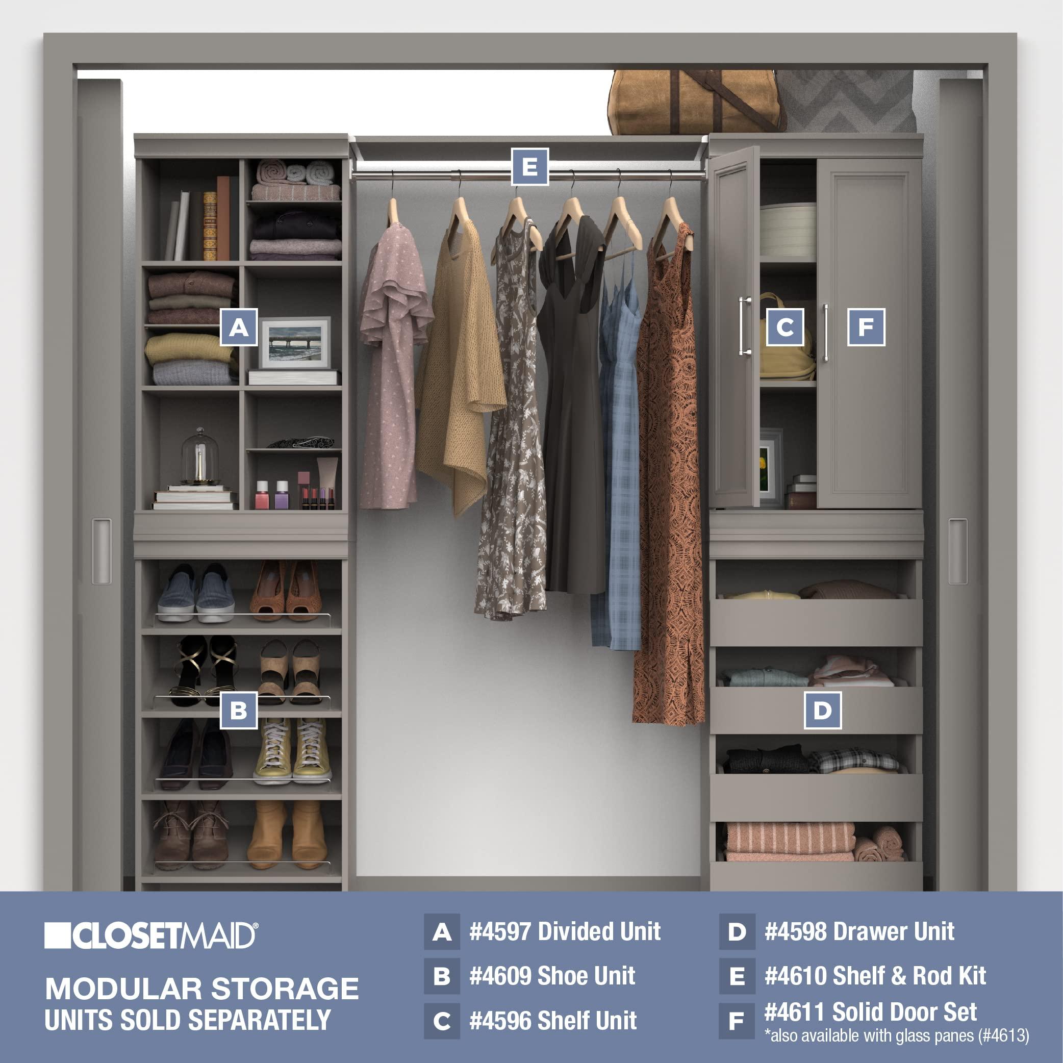 ClosetMaid ClosetMaid Modular Storage Shelf Unit with 3-Shelves, Taupe