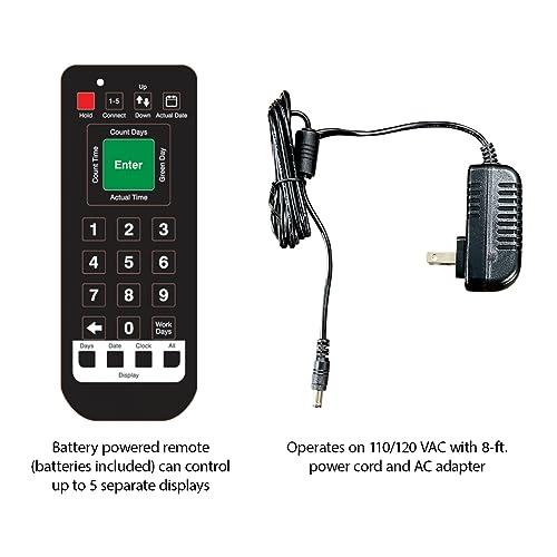 Accuform Accuform SCK109 Aluminum Digi-Day Electronic Safety Scoreboard, \"PRIDE IN SAFETY - #### DAYS WITHOUT A LOST TIME ACCIDENT\" with USA Flag/Eagle Graphics