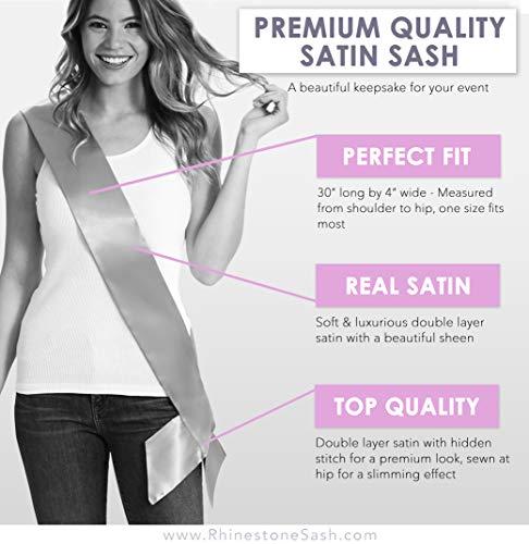 RhinestoneSash Sweet 16 Decorations - Glitter & Rhinestone It's My 16th Birthday! Premium Satin Sash - 16th Birthday Party Supplies - Black