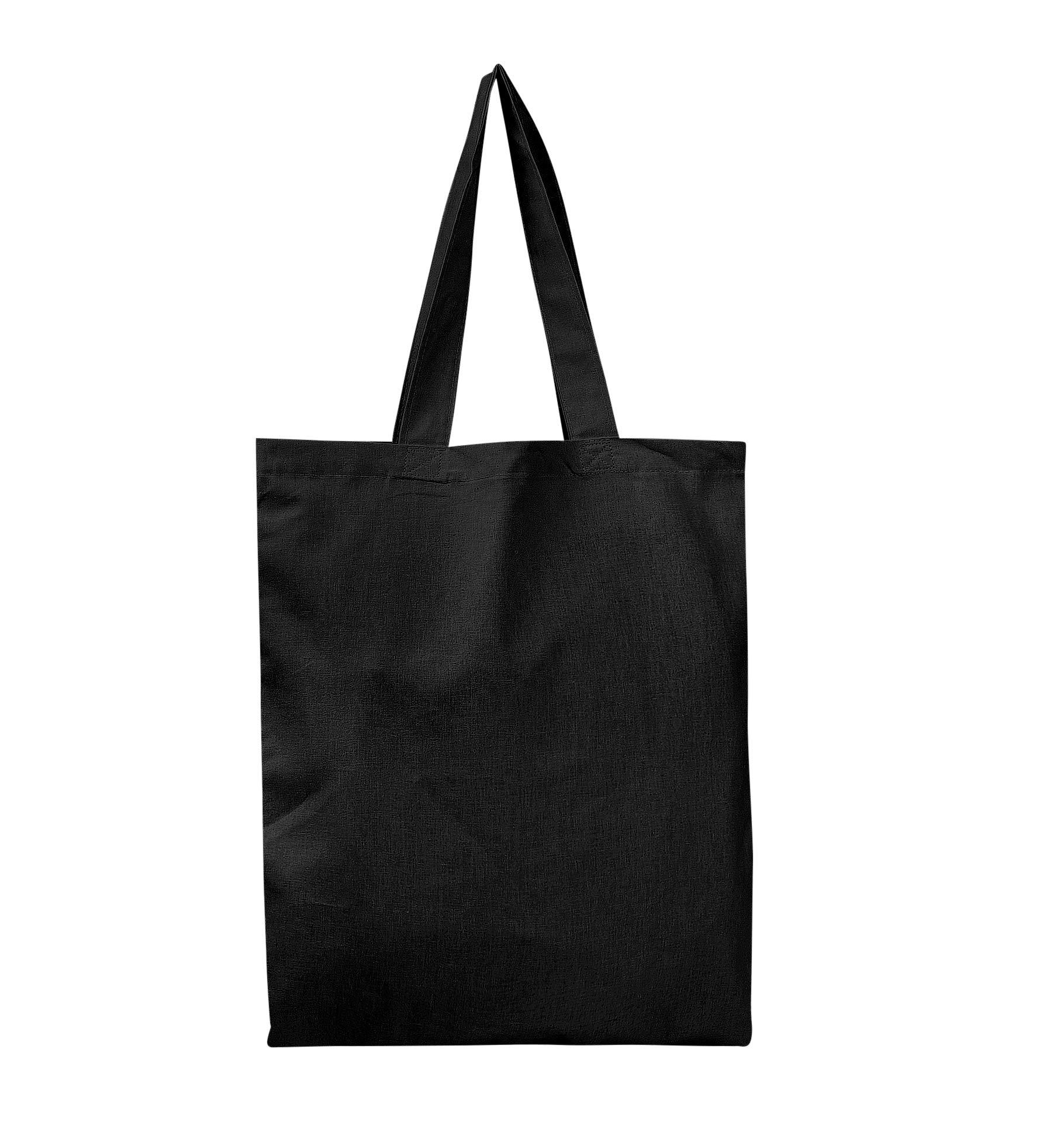 BagzDepot Wholesale Cotton Canvas Tote Bags in Bulk - 48 Pack - Blank Tote Bags for Arts and Crafts, Heat Transfer, Embroidery, Paint - Wholesale Cotton Gift Bags
