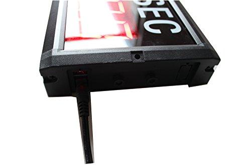 AZOOU AZOOU 2.3-inch 10 Digits with Red Color LED Timer Countdown/up Wall Mounted Clock with Days Hours Mins Secs