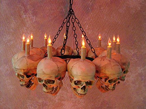 Skeletons And More Skeletons And More Skull Chandelier w/ 12 Skulls