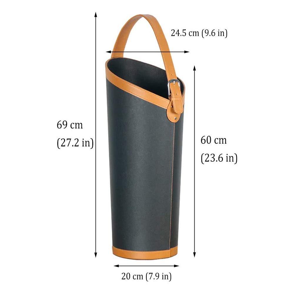 Umbrella stand Umbrella stand Modern, Indoor Umbrella Holder for Entrance Floor Standing Leather Round Umbrella Bucket for Home and Office Lightweight Umbrella Holder Rack