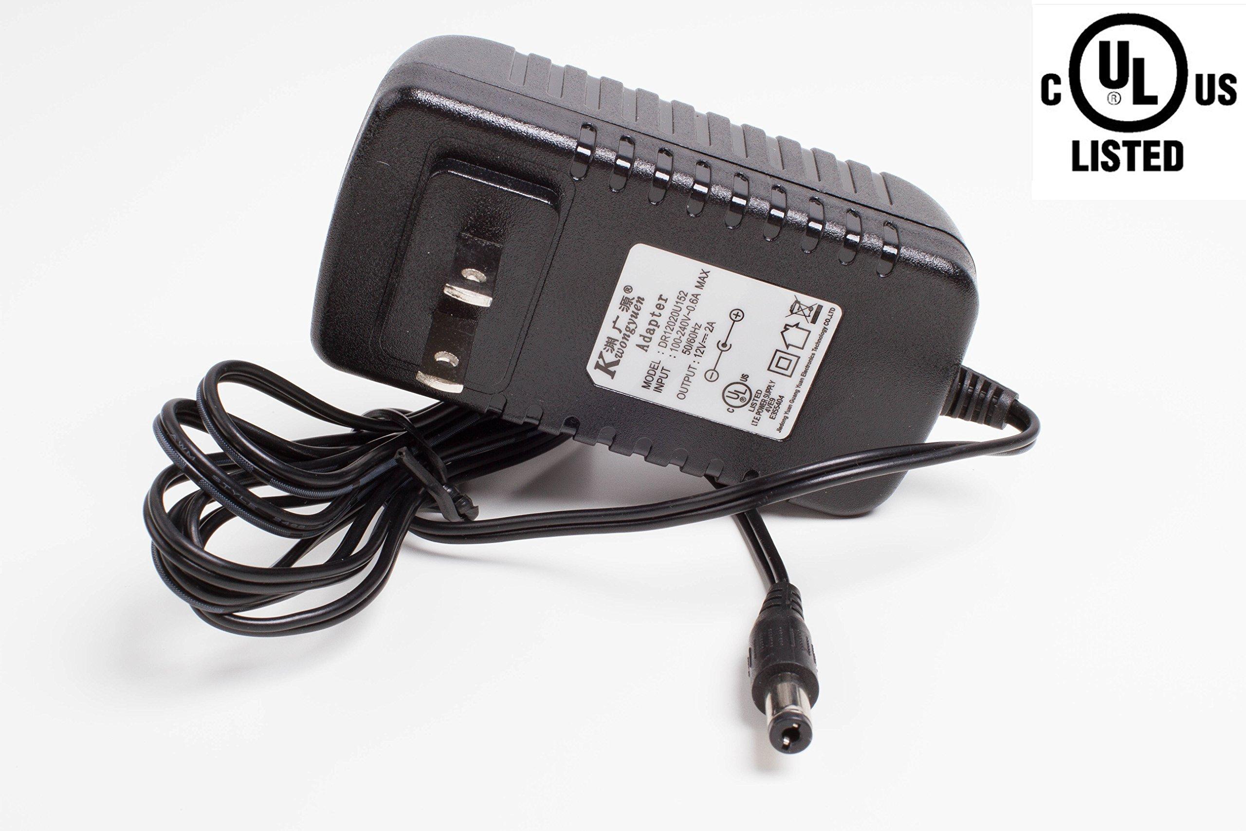 LEDUPDATES 2 Showcase Display LED spot Light Black Pole Style FY-53 Set with UL Listed 12v 2A Power Supply