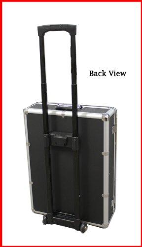 Hongwa New MegaDisc 1000 Mess-Free Aluminum CD DVD Storage Case Holder Box Black W Removable Trolley and Sleeves Without Hanger