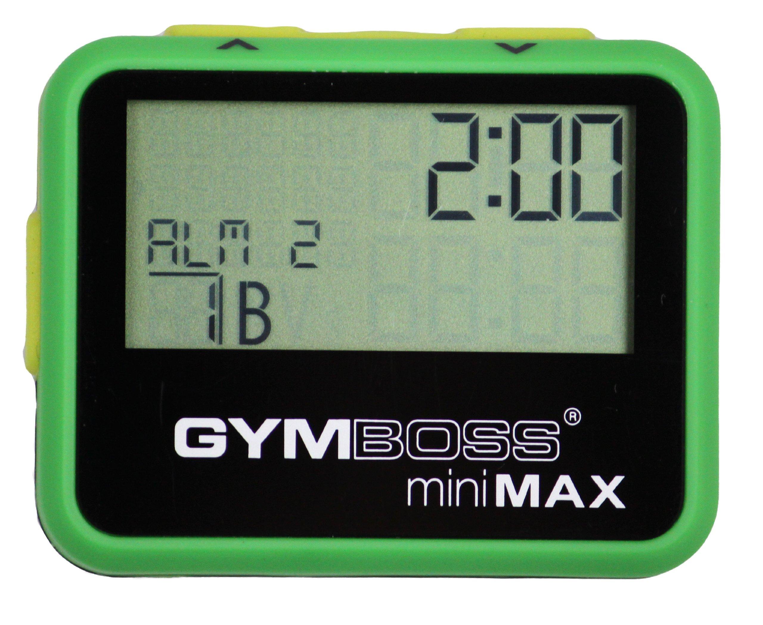 Gymboss Gymboss miniMAX Interval Timer and Stopwatch - Green/Yellow SOFTCOAT