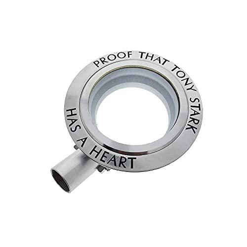 Generic Generic Iron Man Arc Reactor 1:1 Ratio, Vibration Sensing, LED Light, USB Connection, with Display Case. for Collections, Toy Gift