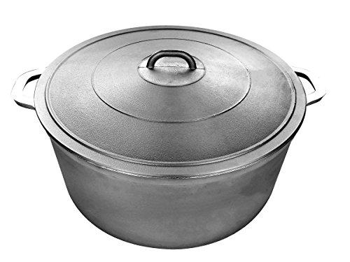 UW UNIWARE THE NAME YOU TRUST Uniware 9900 Super Quality Aluminum Caldero,Dutch Oven,33.8 QT,Silver (46cm (18-Inch))