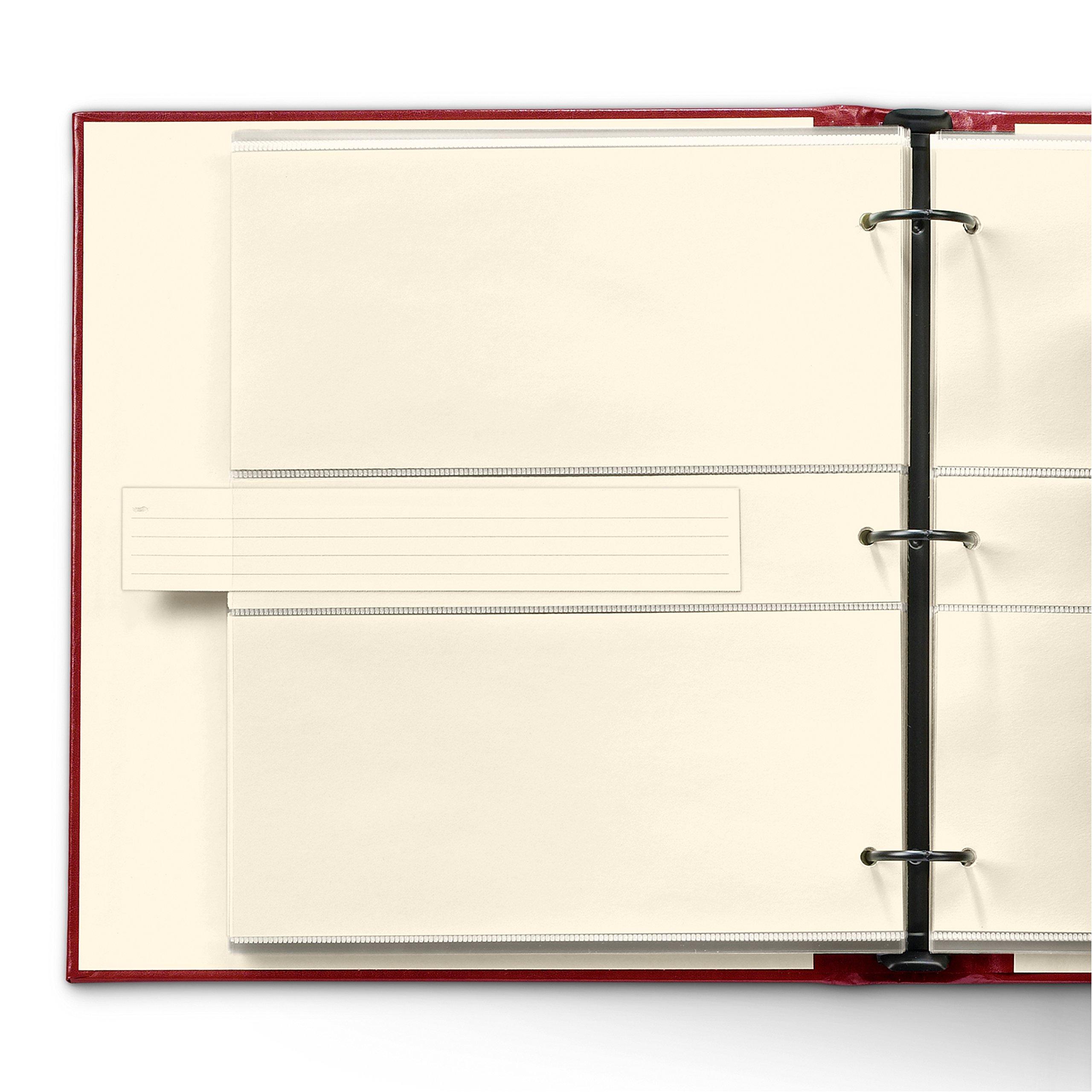 Gallery Leather Gallery Leather Photo Album 4x6-3 Ring Binder Photo Album, 60 Pages for 120 Photos, Fillable, Can Fit 8x10 and 5x7 Photos, Handcrafted - Acadia Deep Red - 11.75 x 10.5 \", Gallery