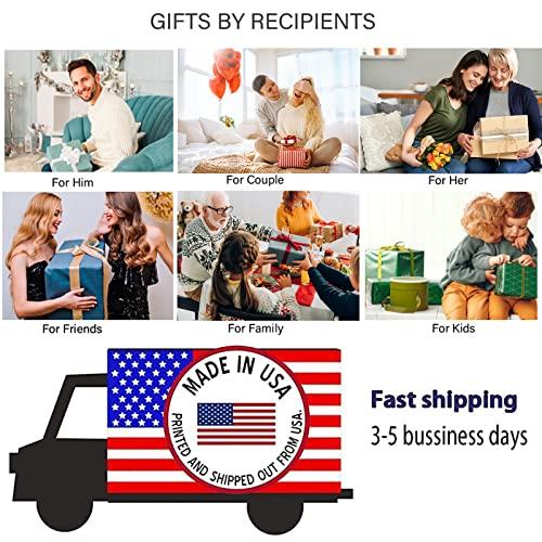 Artsadd Custom Blanket Personalized Throw Blanket with Photos Text Customized Picture Blanket for Mom Dad Family Dog Kids Adult Friends Personalized Gift for Mothers Day Fathers Day, Made in USA 50\"x60\"