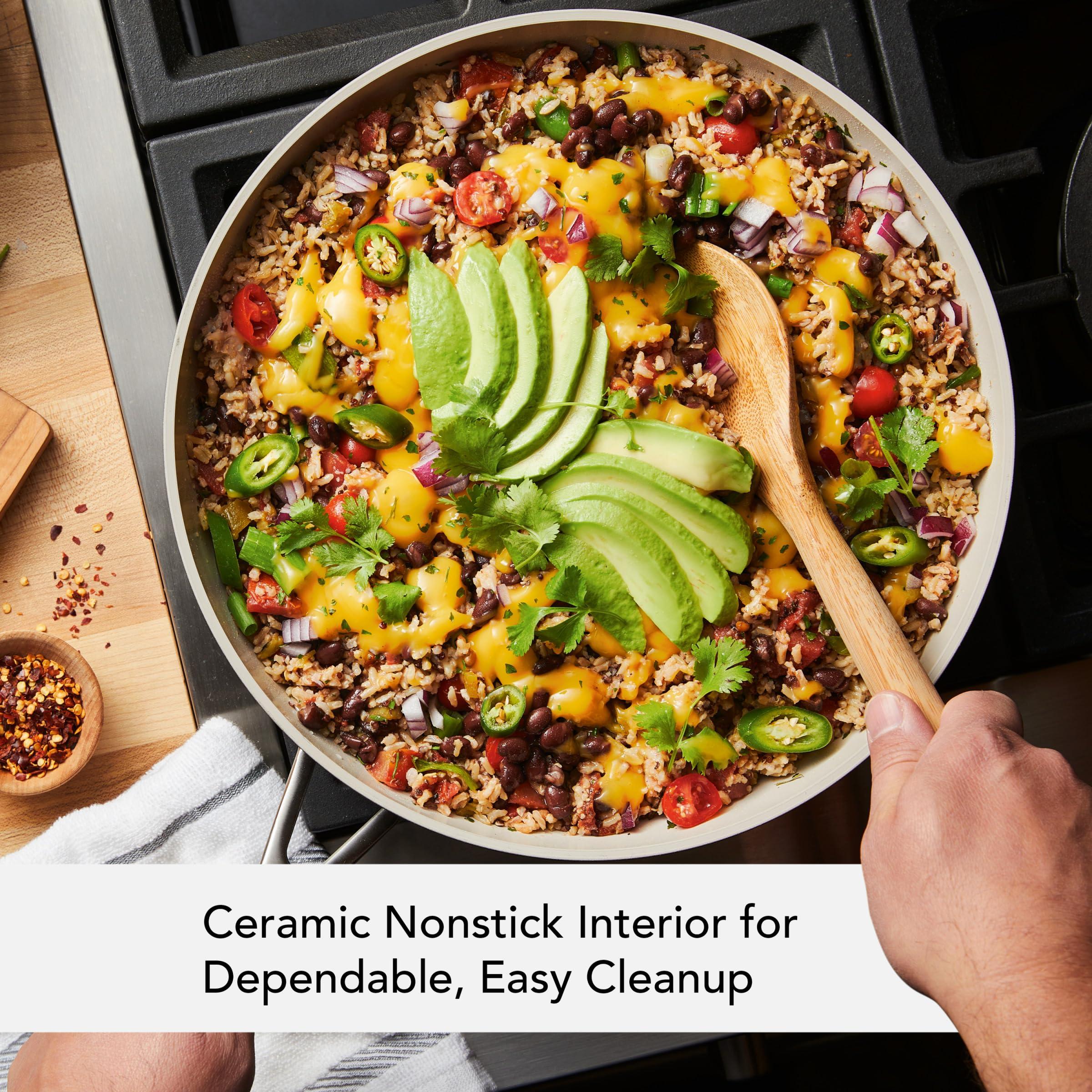 KitchenAid KitchenAid Hard Anodized Ceramic Nonstick Frying Pan/Skillet, 12.25 Inch, Matte Black