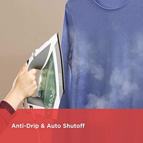 BLACK+DECKER BLACK+DECKER Vitessa Advanced Steam Iron, ICR2020, Even Steam Nonstick Soleplate, Auto Shutoff, Tangle-Free Retractabel Cord, Green