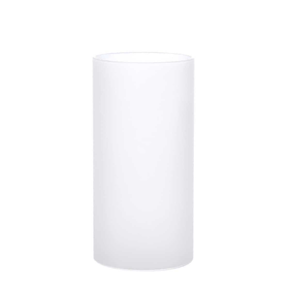 KETELAMP KETELAMP Frosted Hurricane Candle Holder , Open Ended Glass, Bottomless Cylindrical Glass, Glass Lamp Shade , Multiple Specifications (OD 3\",H 22\")