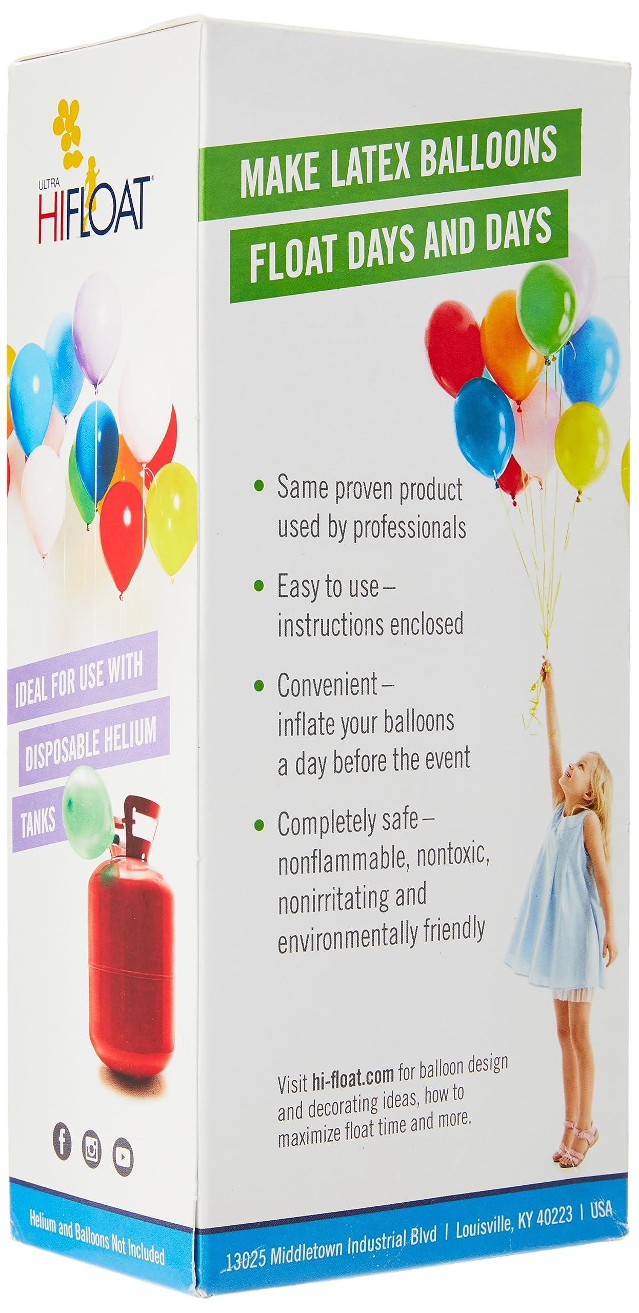 HI-FLOAT Hi-Float Company Ultra Hi-Float with Pump Balloon Treatment, 16 oz, Multicolor