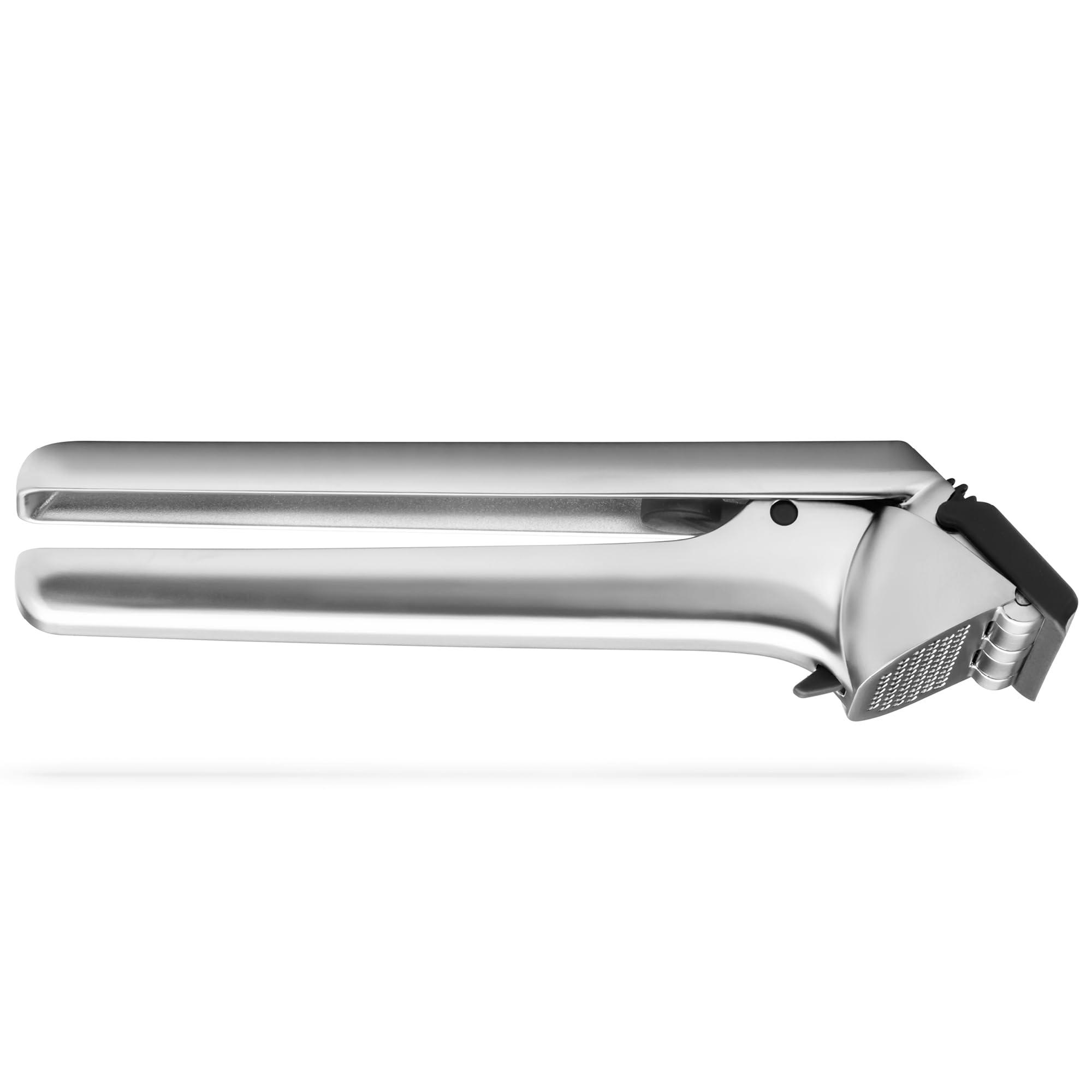 Dreamfarm Dreamfarm Garject 2-In-1 Garlic Peeler, Garlic Press & Mincer with Garlic Peel Ejector, Chrome-Plated Zinc - Black