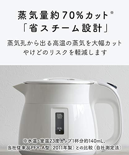 Tiger Tiger Thermos Electric Kettle 800ml White Wakuko PCF-G080-W Tiger