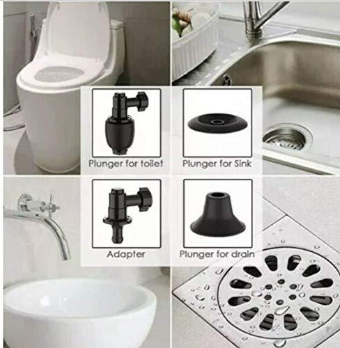 Golden House New Innovation Manual Drain Cleaner, Toilet Plunger,Air Drain Blaster,Clogged Pipe, High Pressure Air Drain Unblocker, Applied to Kitchen, Bathroom, Eco-Friendly