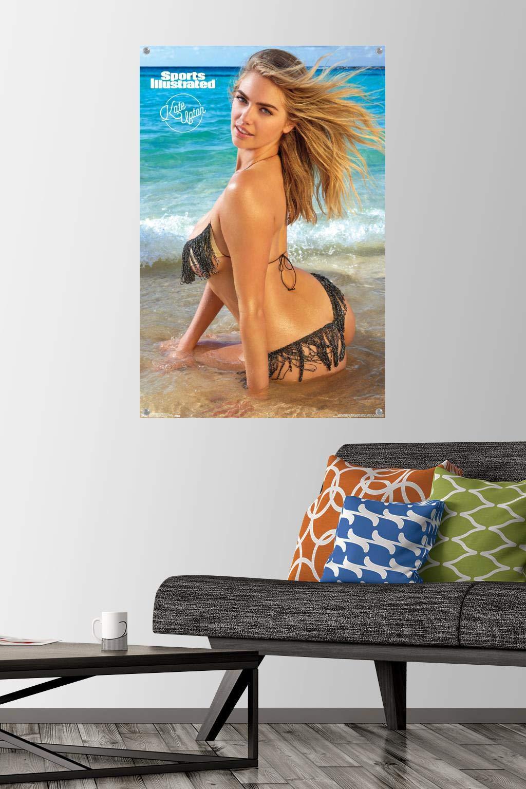 Trends International Trends International Sports Illustrated: Swimsuit Edition - Kate Upton 18 Wall Poster, 22.37\" x 34.00\", Poster & Push Pin Bundle