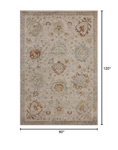 Loloi Loloi Magnolia Home by Joanna Gaines Mona Collection MOA-02 Oatmeal/Multi 7'-6" x 10' Area Rug