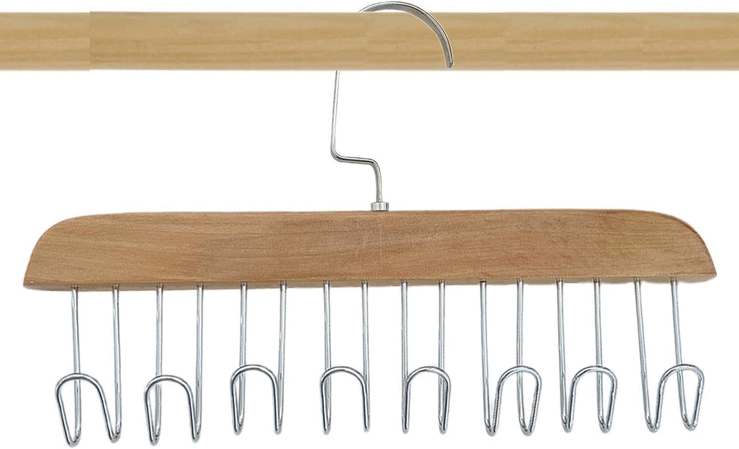 LCPKUTTR Tank Tops Hangers - Clothes Hangers, Bra Hanger Space Saving Closet Organizer - 360 Rotating, Sturdy And Durable Scarf Organizer And Storage For Tops, Camisoles, Bras, Scarfs Or Belts v-104027 ( Colo