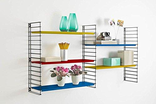 Metaltex USA Metaltex Libro Wall Mountable and Adjustable Shelf Unit, Multi-Colour