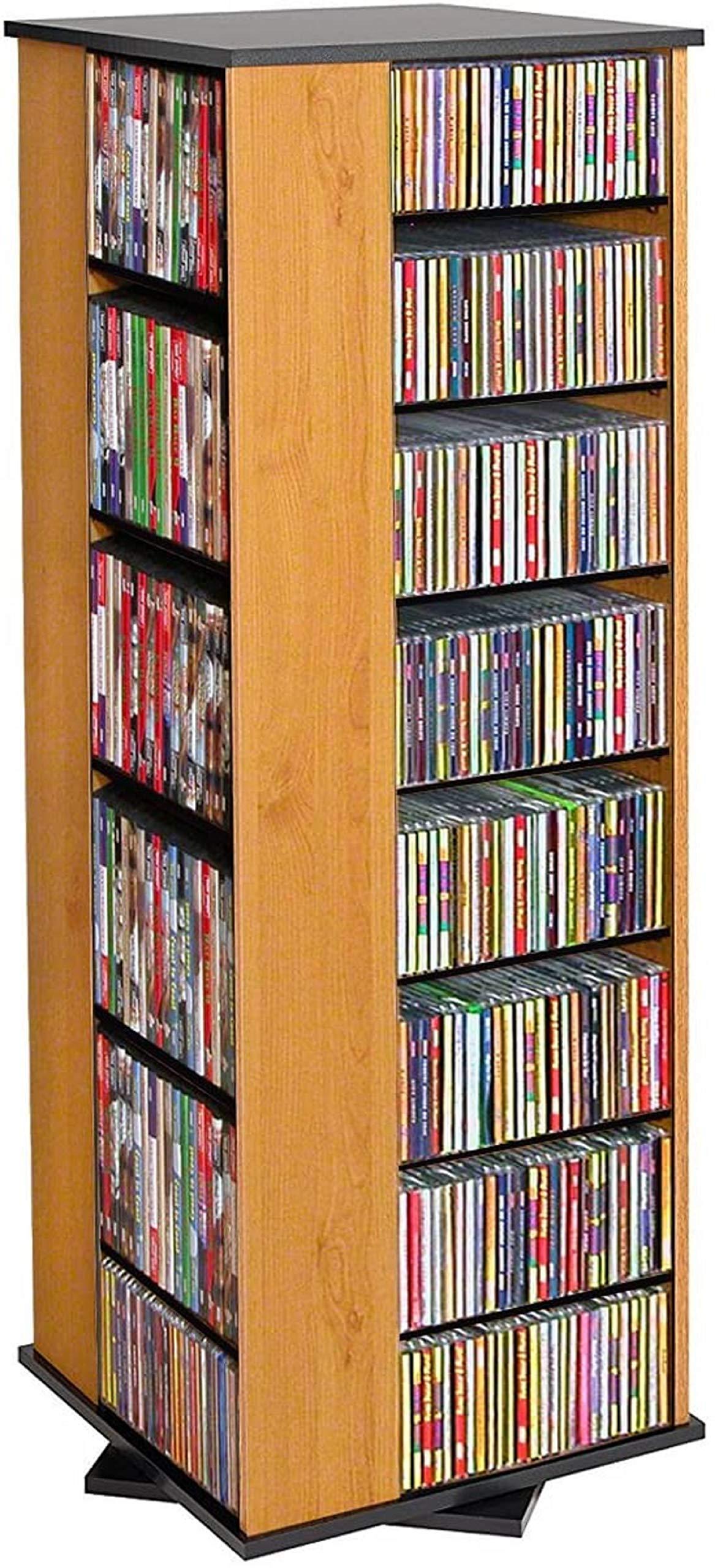 Venture Horizon Venture Horizon Revolving Media Tower 900 Black with Oak Trim