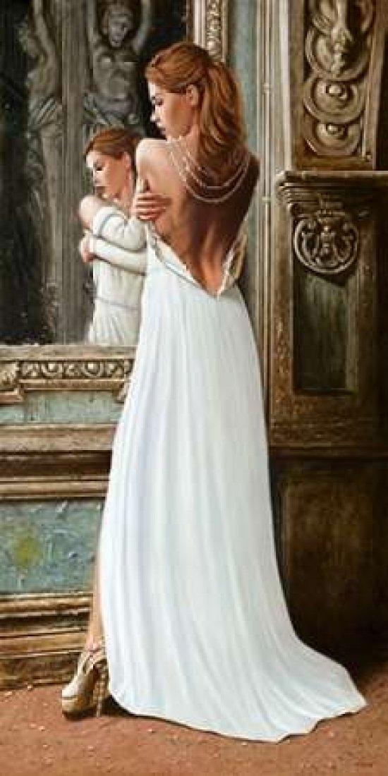 Posterazzi At the Mirror Poster Print by John Silver (24 x 48)