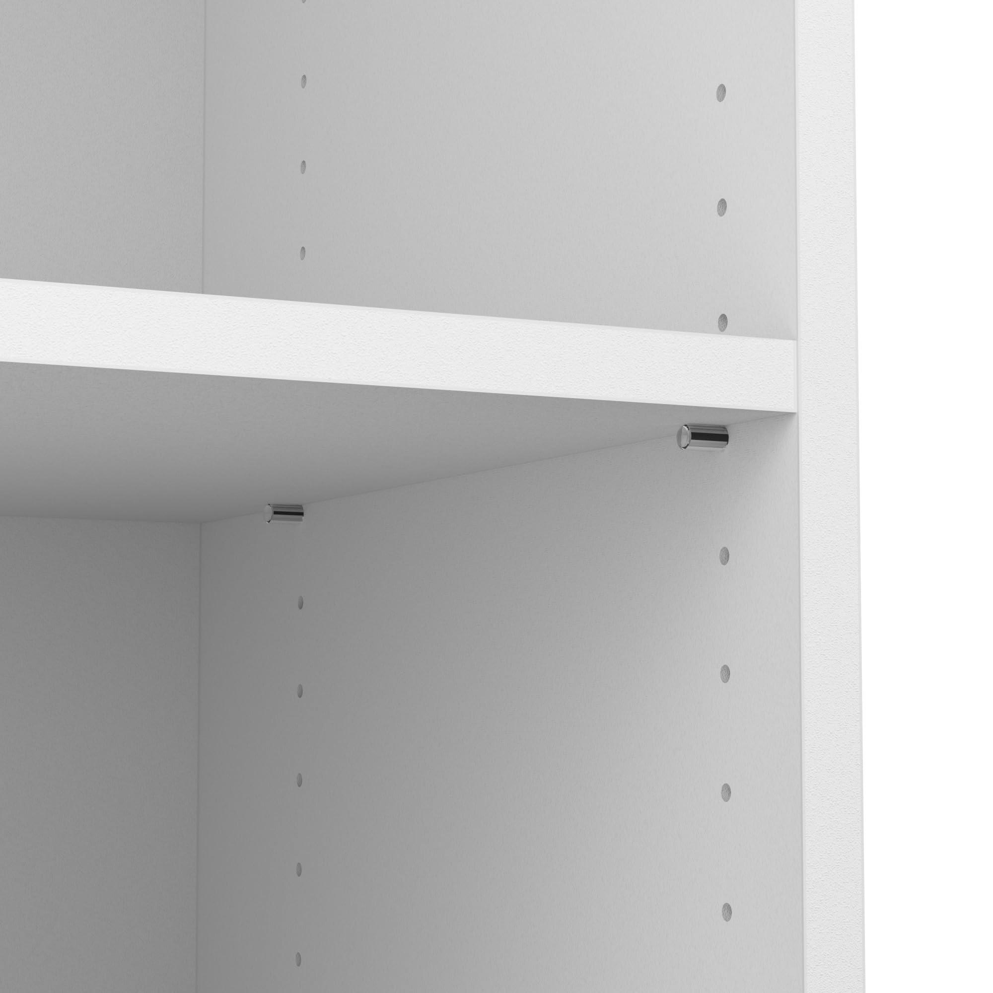 Bestar Bestar Closet Organizer System 86-inch for Walk-In Closets, Bedroom, Entryway, Pur Collection, Modern, White
