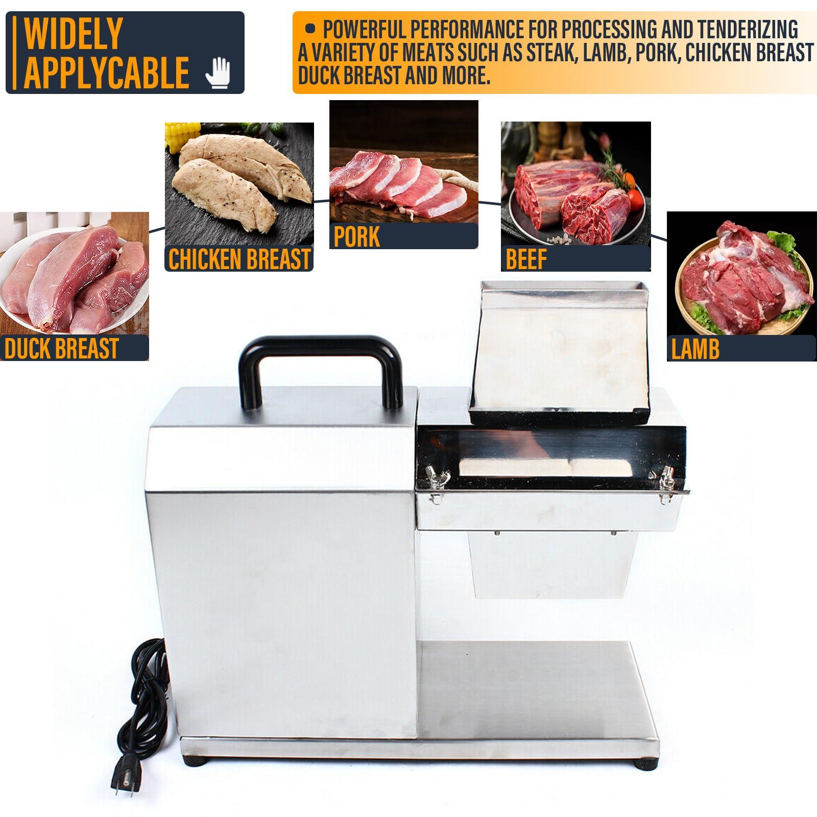 BOYU-SHITAI TK-12MT Commercial Electric Meat Tenderizer Machine Stainless Steel Cuber Heavy Duty Beef Steak Tool Cutter for Beef Fillet Beefsteak USA STOCK