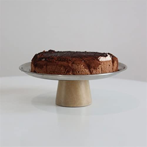 Generic Fruit Bowls Simple Metal Silver Fruit Plate Porch Storage Plate Dining Table Coffee Table Dessert High Foot Tray Snack Bowl Fruit Basket (Size : Small)