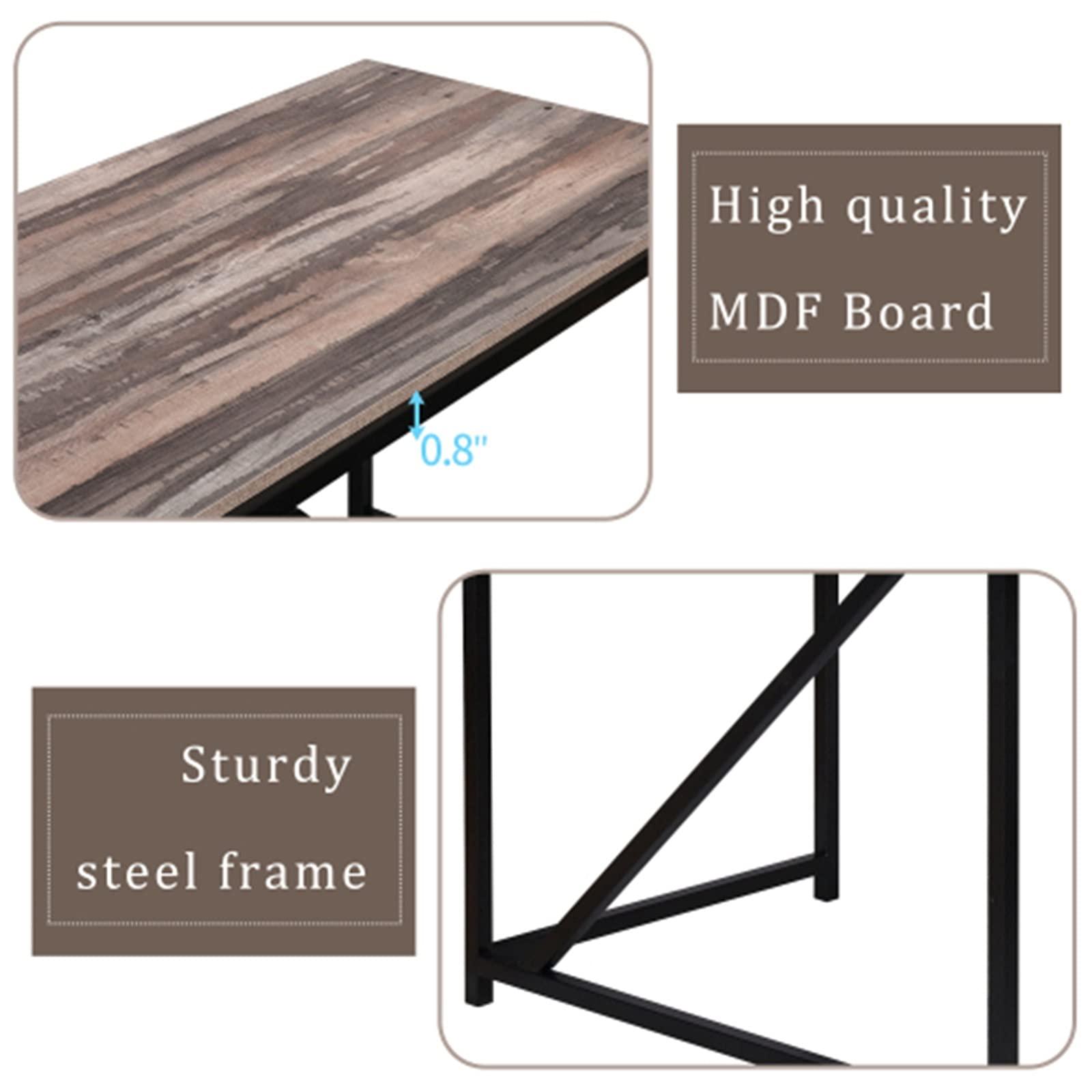 UOHUFIDABFD Computer Office Desk for Home Working Gaming PC Table Workstations Writing Table Home