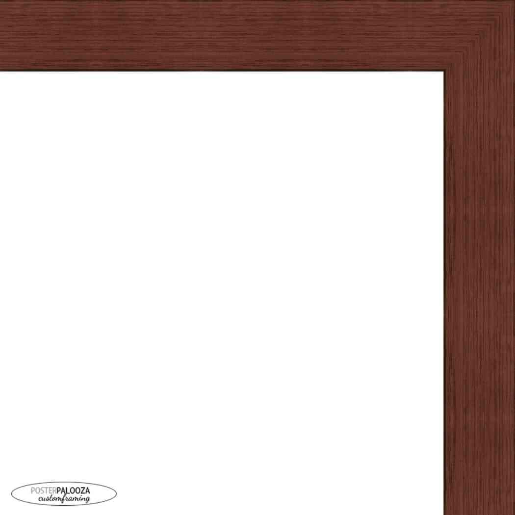 Poster Palooza Poster Palooza 10x6 Traditional Cherry Complete Wood Picture Frame with UV Acrylic Plexiglass, Foam Board Backing & Hardware Included