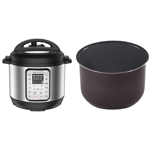 Instant Instant Pot Duo Plus 9-in-1 Electric Pressure Cooker and Ceramic Inner Cooking Pot Mini 3-Qt Bundle