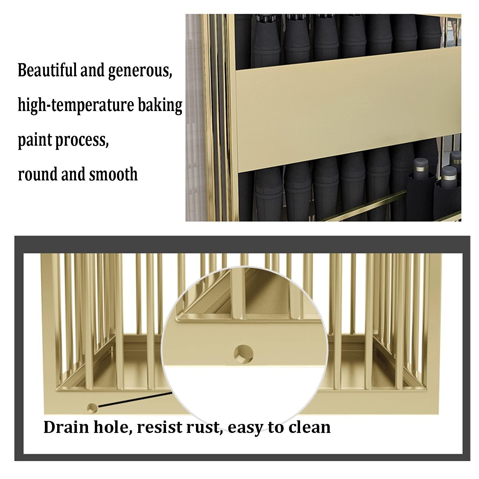 HUAHUA Umbrella Rack Hua Large-Capacity Umbrella Stand Metal Umbrella Bucket, Modern White Umbrella Storage Rack, Suitable for Home Business Hotels, 36x25x50cm