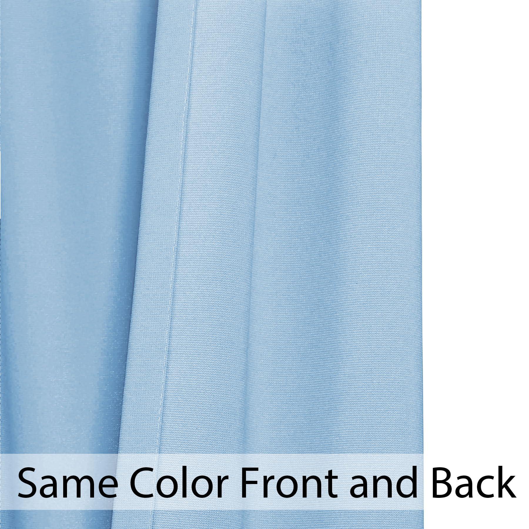 Fcosie Fcosie Blue Hospital Curtain with Grommet Extra Wider Medical Privacy Curtain for Cubicle Divider, SPA Clinic, Living Room, Student Dorm Show Room, 10ft Wide x 7ft Tall (1 PC)