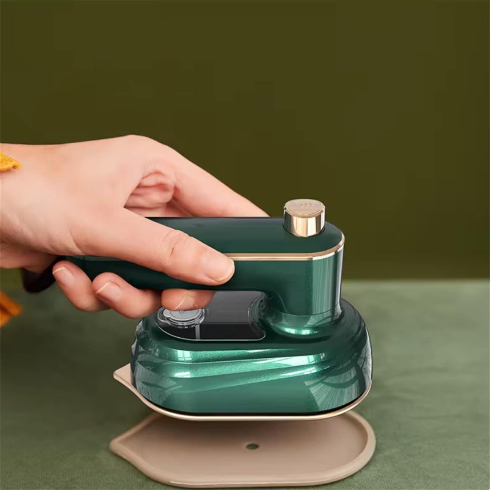 Evstyr Mini Travel Steam Iron Cordless, Travel Steamer for Clothes Portable Mini Handheld Rsteamer Shirt Ironing Machine (White)