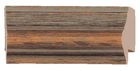 CustomPictureFrames.com 20x10 Frame Brown 60\'s Wooden Cabinet Solid Wood Picture Frame | 1 Inch Moulding Width | Complete with UV Acrylic Plexiglass, Foam Board Backing & Hanging Hardware