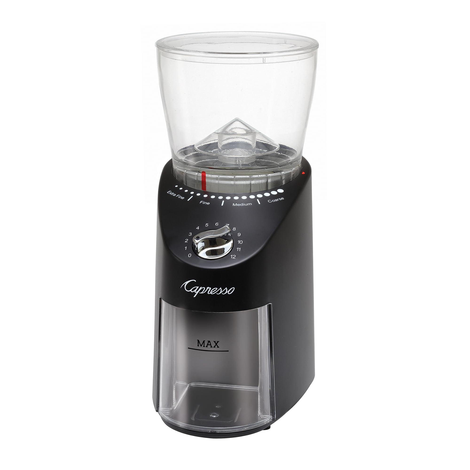 Capresso Capresso Infinity Plus Conical Burr Grinder, Black