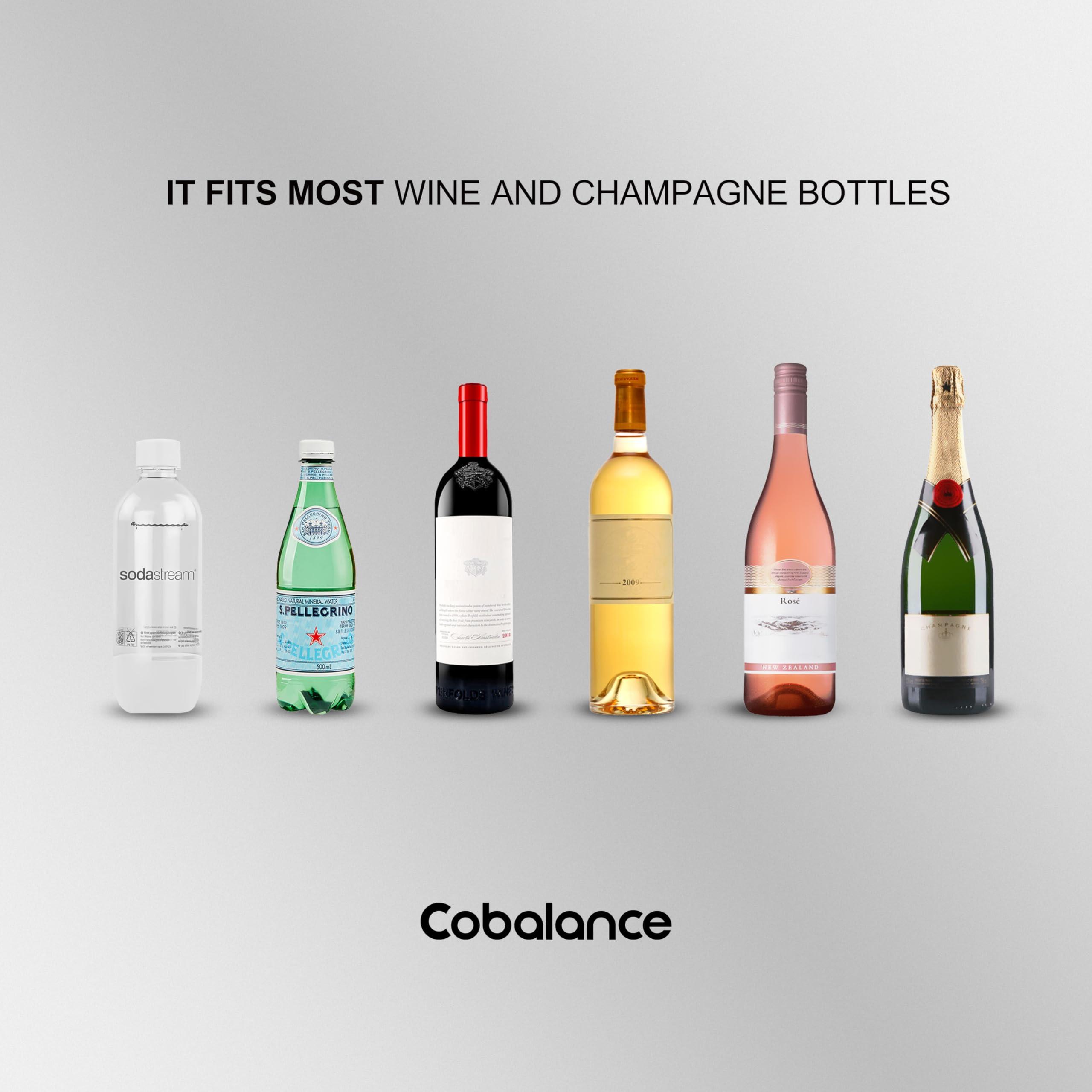 Cobalance Cobalance Wine Chiller Electric, Wine Chillers Bucket for 750ml Red & White Wine or Some Champagne,Stainless Steel Single Bottle Iceless Wine Cooler,Kitchen Bar RV Wine Accessory,Gift for Wine Lovers