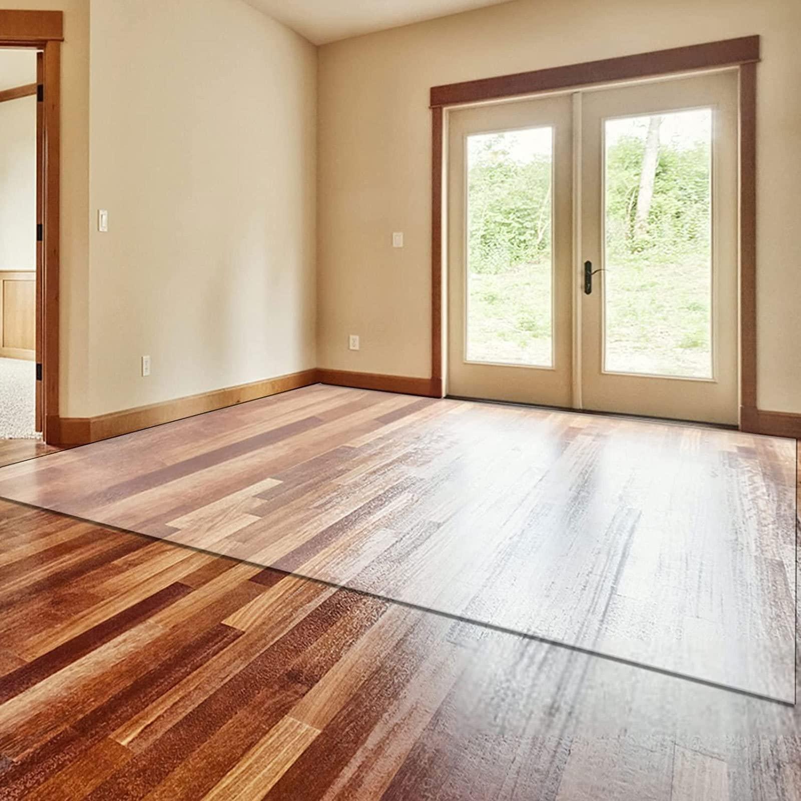 generic Runner Rugs Clear Vinyl Plastic Floor Runner Protector,2x8.5ftHD Transparent Carpet Hallway Hardwood Floors Mat Protect Pad, Non-Skid, Waterproof