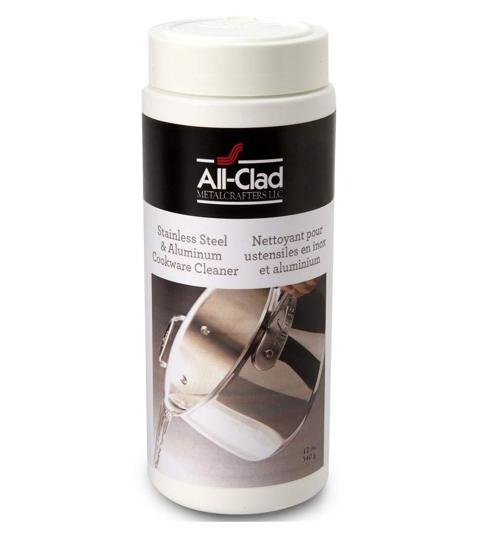 All-Clad All-Clad D3 Stainless Cookware, 12-inch Fry Pan with Lid, Tri-ply Stainless Steel, Professional Grade, Silver, Model: 41126 & 00942 Stainless steel/Aluminium Cookware Cleaner and Polish, 12-Ounce