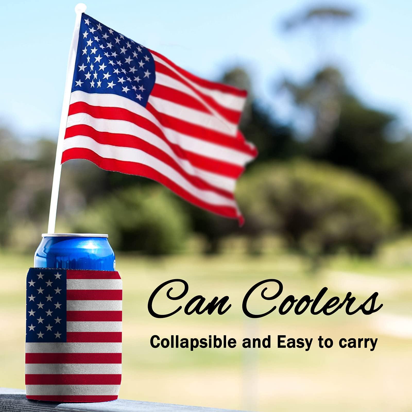 Betenshtresk Personalized Can Sleeve Beer Coolers 50pcs Bulk, Custom Can Cooler With Photo Logo for Weddings Fishing Picnics