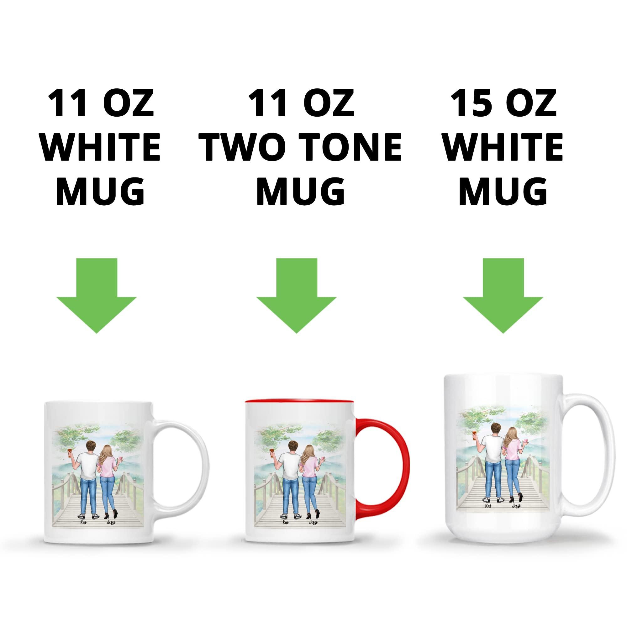 Gossby GOSSBY Personalized Custom Mug (2 Person) The greatest gift our parents gave us was each other Custom Sister Mug from Sister, Sister Coffee Mug with Names, Personalized Sisters Cups, Christmas or Birt