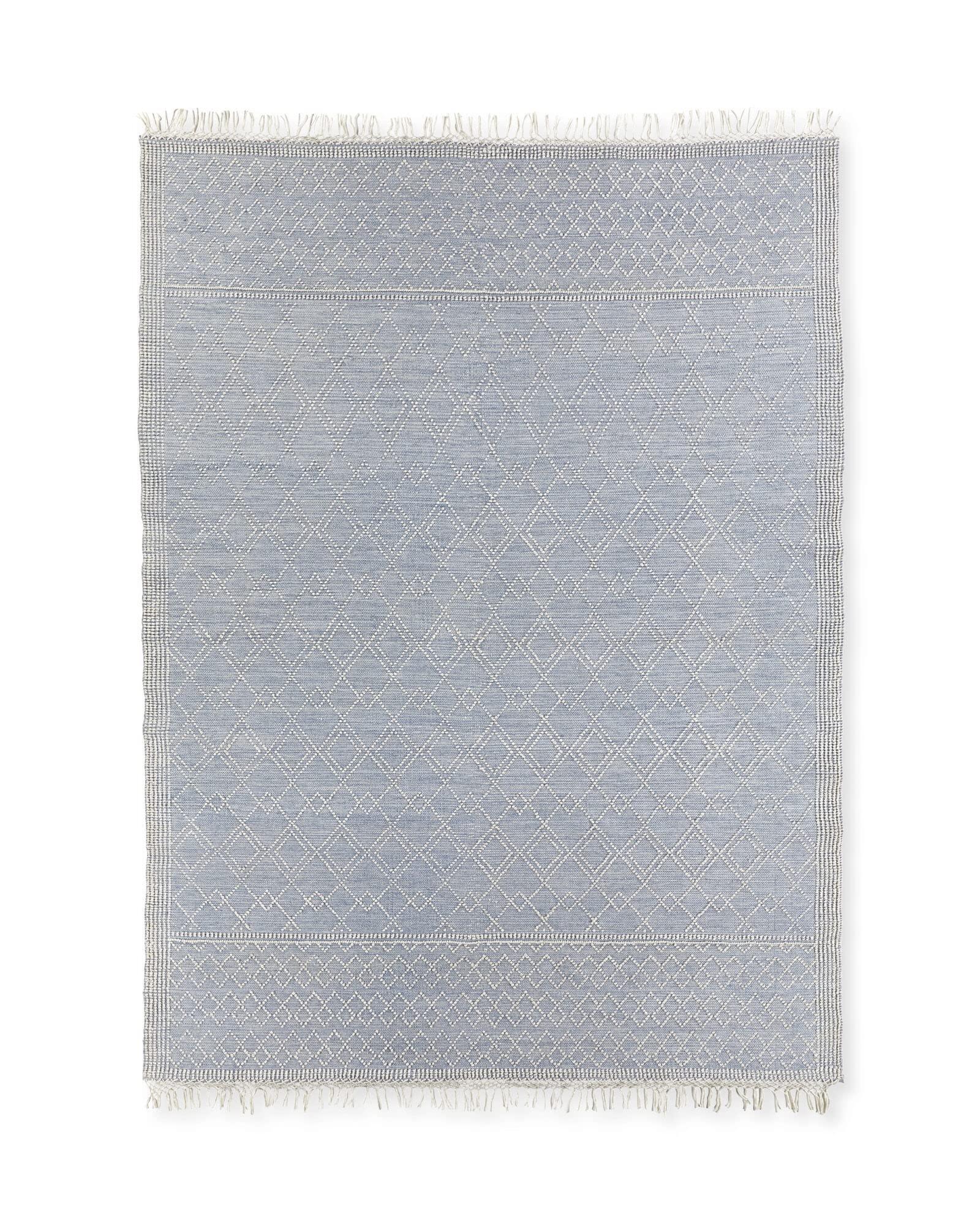 Natural Weave Natural Weave Handwoven Modern Wool Area Rugs, Color : Ivory/Blue (8' x 10')