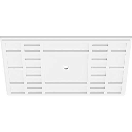 Ekena Millwork Ekena Millwork CMP26X17BX-01000 Beaux Architectural Grade PVC Contemporary Urethane Ceiling Medallions 26\"W x 17 3/8\"H x 1\"ID x 9\"C x 1\"P