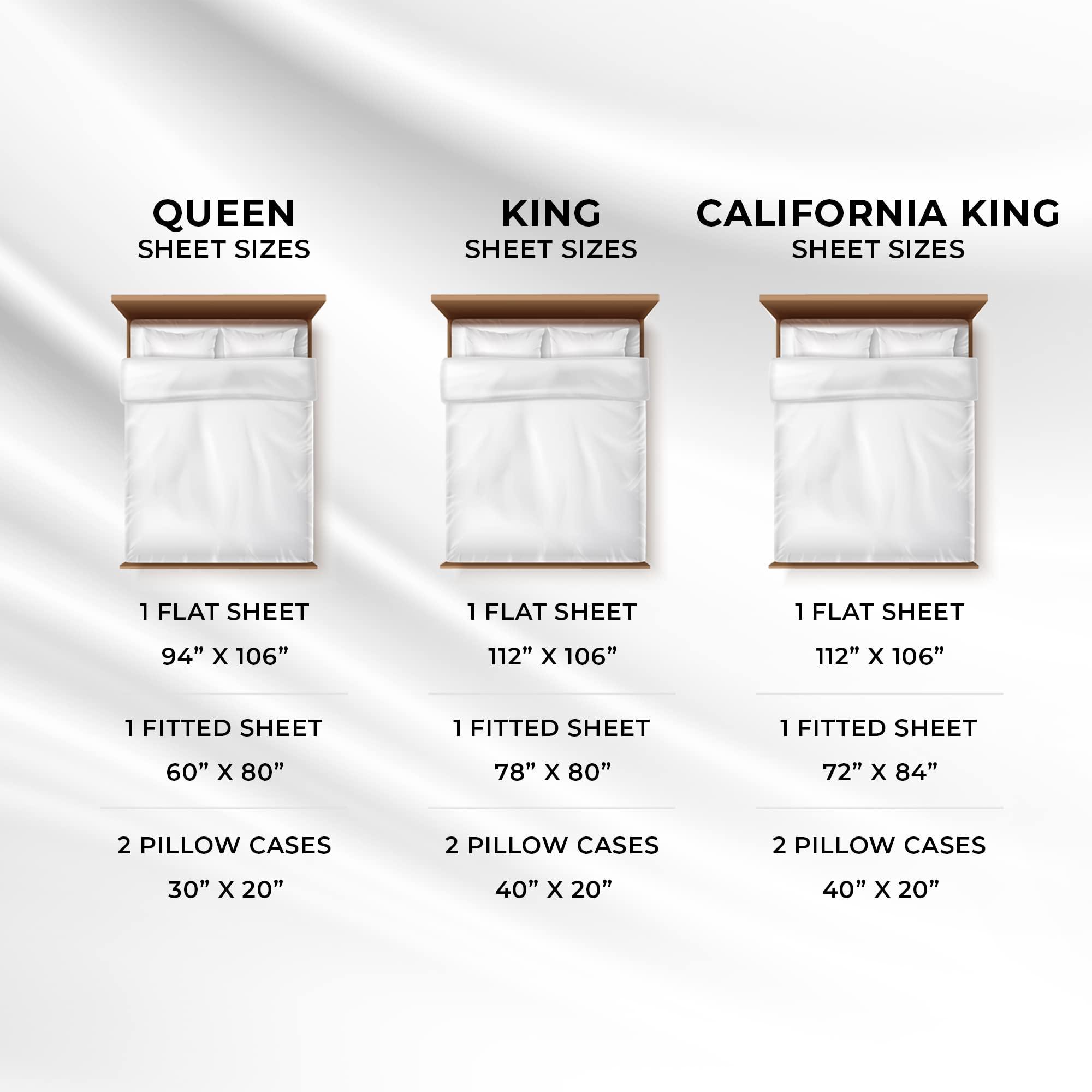 Tribeca Living Tribeca Living Luxury 800 Thread Count California King Sheet Set, 100% Egyptian Cotton Sateen, Deep Pocket Sheets, Soft & Breathable, Elegant Hemstitched Design - Lavender