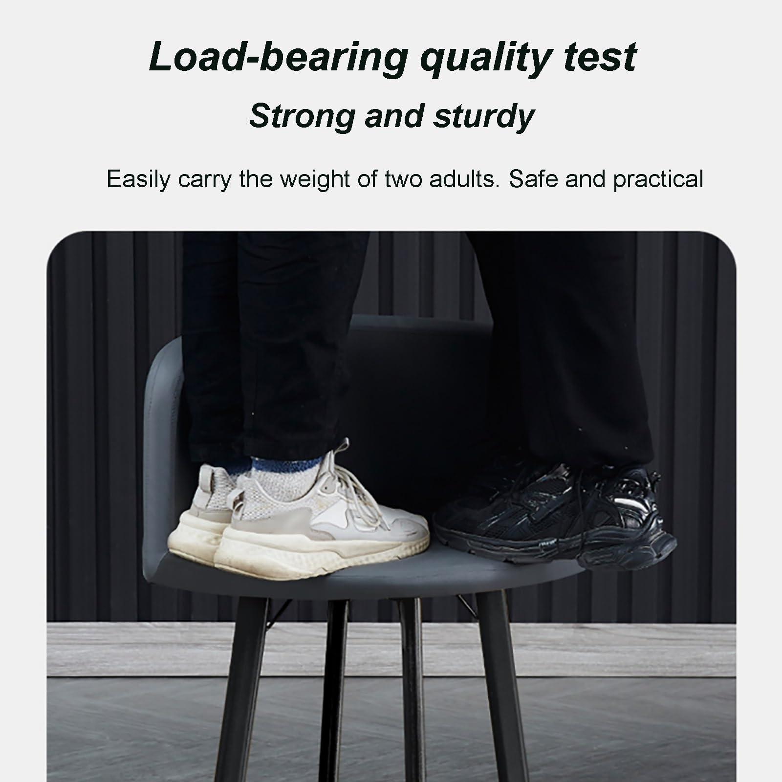 LLYLAFDC Kitchen Table Chairs Set Of 4 Space Saving Dining Table Office Table And Chair Set Leisure Area Home Balcony Small Round Table Perfect For Balcony, Dining Room, Office ( Color : Gray , Size : Leather