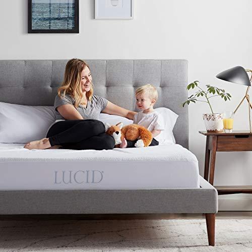 LUCID LUCID Premium Hypoallergenic 100% Waterproof Mattress Protector - Universal Fit, Cotton Terry Top, King