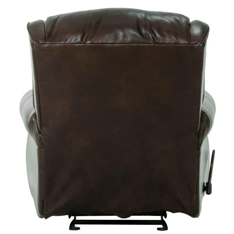 Catnapper Catnapper James Deluxe Glider Recliner in Chocolate Top Grain Italian Leather