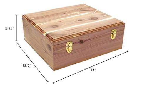 Cedar Essence Cedar Essence Sweater/Storage Box with Lid & Dual Clasps UNFINISHED